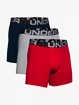 Pánské boxerky Under Armour  Charged Cotton 6in 3 Pack-RED