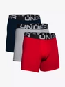 Pánské boxerky Under Armour  Charged Cotton 6in 3 Pack-RED