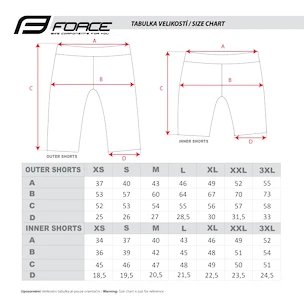 Pánské cyklistické kraťasy Force  Blade MTB red S