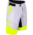 Pánské cyklistické kraťasy Force  Storm grey/yellow