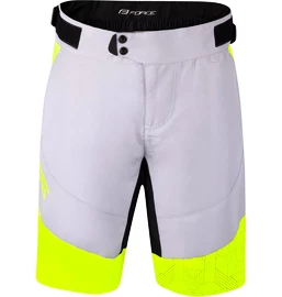 Pánské cyklistické kraťasy Force Storm grey/yellow