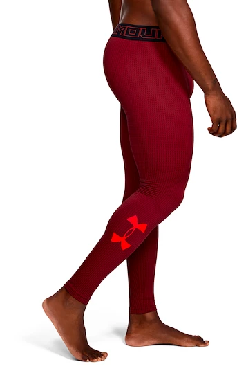 Pánské funkční legíny Under Armour UA CG Armour Leggings-RED - červené