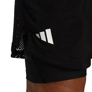 Pánské šortky adidas  Melbourne Tennis Two-in-One 7-inch Shorts Black XXL