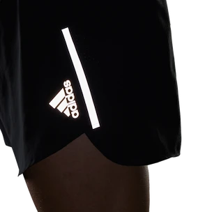 Pánské šortky adidas  Run Fast Reflective Split Shorts Black S