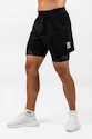 Pánské šortky Nebbia Performance+ Compression 2in1 shorts black XXL