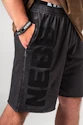 Pánské šortky Nebbia  Washed-off Gym Sweatshorts NO BS Black