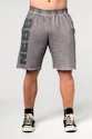 Pánské šortky Nebbia  Washed-off Gym Sweatshorts NO BS Light Grey