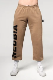 Pánské tepláky Nebbia Gym Sweatpants Baggy Style GYM BRO Light Brown