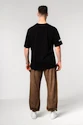 Pánské tepláky Nebbia  Washed-off Gym Sweatpants Baggy Style GYM BRO Ligth Brown