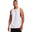 Pánské tílko Under Armour  BASELINE COTTON TANK White