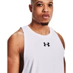 Pánské tílko Under Armour  BASELINE COTTON TANK White