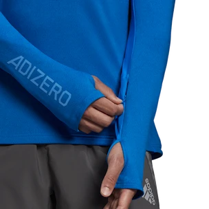 Pánské tričko adidas  Adizero 1/2 Zip Blue Rush