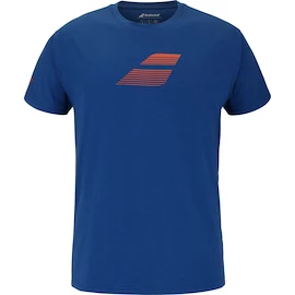 Pánské tričko Babolat Exercise Big Flag Tee Men Dark Blue