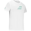 Pánské tričko Babolat  Exercise Big Flag Tee Men White