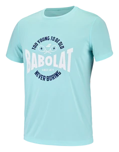 Pánské tričko Babolat  Exercise Graphic Tee Men Angel Blue XXL