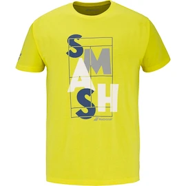 Pánské tričko Babolat Exercise Message Tee Men Blazing Yellow