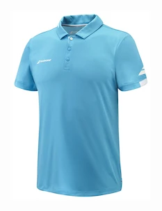 Pánské tričko Babolat  Play Polo Men Cyan Blue M