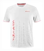 Pánské tričko Babolat  Strike Crew Neck Tee Men White/Strike Red M