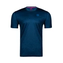 Pánské tričko BIDI BADU  Falou Tech Tee Dark Blue, Petrol