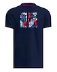 Pánské tričko BIDI BADU  New York 2024 Chill Tee Dark Blue/Red