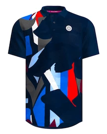 Pánské tričko BIDI BADU  New York 2024 Polo Dark Blue/Red