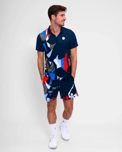 Pánské tričko BIDI BADU  New York 2024 Polo Dark Blue/Red