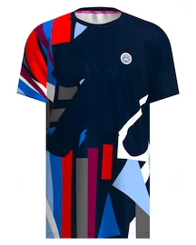 Pánské tričko BIDI BADU New York 2024 Tee Dark Blue/Red