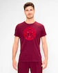 Pánské tričko BIDI BADU  Protected Leafs Chill Tee Bordeaux