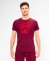 Pánské tričko BIDI BADU  Protected Leafs Chill Tee Bordeaux M