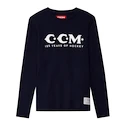 Pánské tričko CCM 125 Anniversary LS Tee Navy