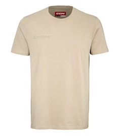 Pánské tričko CCM Core SS Tee Sand