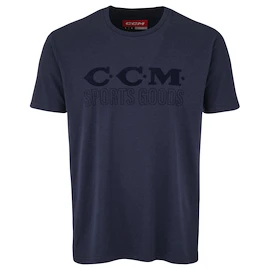 Pánské tričko CCM Holiday SS Tee B Navy