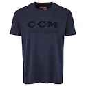 Pánské tričko CCM Holiday SS Tee B Navy M