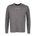 Pánské tričko CCM  Non Compression LS Tee Grey Senior