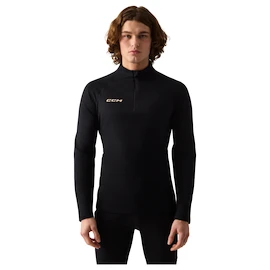 Pánské tričko CCM Outdoor Thermal LS Shirt Black