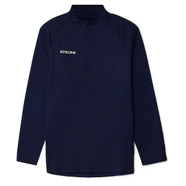 Pánské tričko CCM Outdoor Thermal LS Shirt Heather Blue