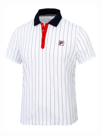 Pánské tričko Fila Polo Stripes White/Stripes