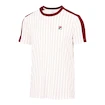 Pánské tričko Fila  T-Shirt Stripes Jascha 2 White Alyssum/Cabernet