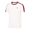 Pánské tričko Fila  T-Shirt Stripes Jascha 2 White Alyssum/Cabernet