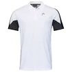 Pánské tričko Head  Club 22 Tech Polo Shirt Men White/Dark Blue S