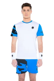 Pánské tričko Hydrogen Tech Camo Tee White/Blue