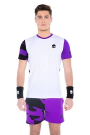 Pánské tričko Hydrogen Tech Camo Tee White/Purple