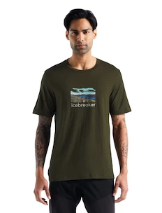 Pánské tričko Icebreaker  Tech Lite II SS Tee Trailhead Loden