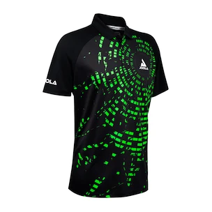 Pánské tričko Joola  Shirt Centrela Polo Black/Green XL