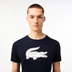 Pánské tričko Lacoste  Big Logo Core Performance T-Shirt Navy Blue/White