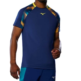 Pánské tričko Mizuno Frontier Shadow Tee M Bellwether Blue