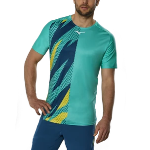 Pánské tričko Mizuno  Shadow Graphic Tee Turquoise M