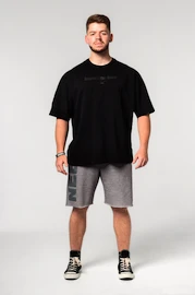 Pánské tričko Nebbia Oversized Heavyweight Cotton T-shirt NO SHORTCUTS Black