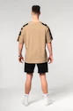 Pánské tričko Nebbia  Oversized T-shirt LIFTING CLUB Light Brown