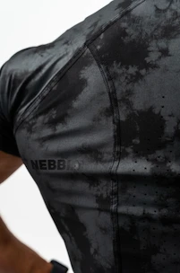 Pánské tričko Nebbia Performance+ Camouflage Kompression T-Shirt FUNCTION black